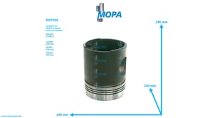 PISTON - 04092407 suitable for MWM & Deutz engines