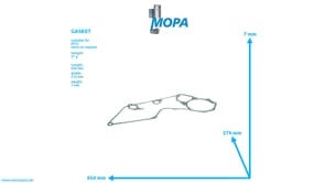 GASKET - 5062010180 suitable for MTU engines