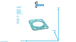 GASKET - 5500140380 suitable for MTU engines