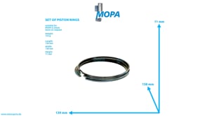 SET OF PISTON RINGS - 12213242 suitable for MWM & Deutz engines