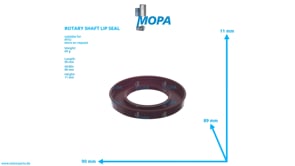 ROTARY SHAFT LIP SEAL - 8699970499 suitable for MTU engines