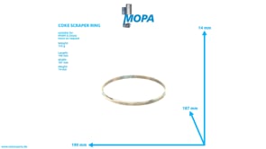 COKE SCRAPER RING - 12454445 suitable for MWM & Deutz engines