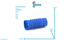 CHARGE AIR HOSE - 3829133 suitable for Volvo/Volvo Penta engines