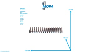 SPRING - 5849932101 suitable for MTU engines