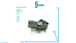 COOLANT PUMP - 51065006472 suitable for MAN D engines