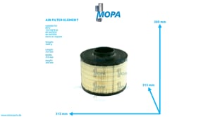 AIR FILTER ELEMENT - 0170942502 suitable for MTU engines