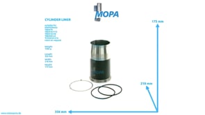 CYLINDER LINER - 12275301 suitable for MWM & Deutz engines