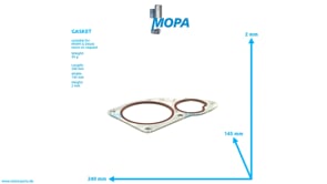 GASKET - 12316375 suitable for MWM & Deutz engines