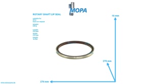 ROTARY SHAFT LIP SEAL - 0129977247 suitable for MTU engines