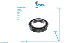 BALL BEARING - 12211015 suitable for MWM & Deutz engines