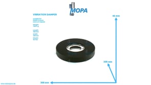 VIBRATION DAMPER - 12161643 suitable for MWM & Deutz engines