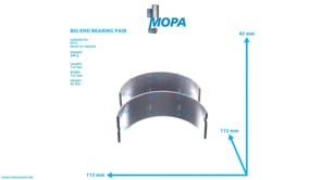 BIG END BEARING PAIR - 5550302160 suitable for MTU engines