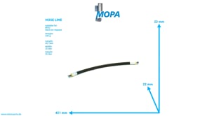 HOSE LINE - 735038008101 suitable for MTU engines