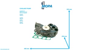 COOLANT PUMP - 51065006598 suitable for MAN D engines