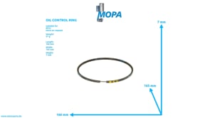 OIL CONTROL RING - 0120370618 suitable for MTU engines