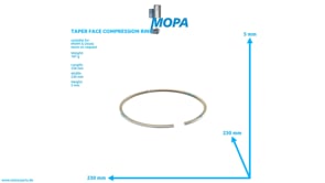 TAPER FACE COMPRESSION RING - 04076124 suitable for MWM & Deutz engines