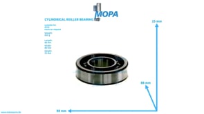 CYLINDRICAL ROLLER BEARING - 0009818801 suitable for MTU engines