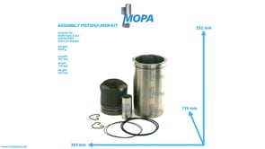 ASSEMBLY PISTON/LINER-KIT - 51025006457 suitable for MAN D-engines