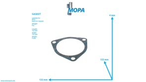 GASKET - 5552010080 suitable for MTU engines