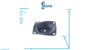 DIAPHRAGM - 0000911128 suitable for MTU engines