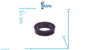 ROTARY SHAFT LIP SEAL - 700386017000 suitable for MTU engines