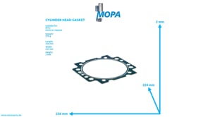 CYLINDER HEAD GASKET - 5500163120 suitable for MTU engines