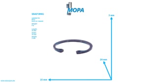 SNAP RING - 5099940041 suitable for MTU engines