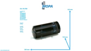 OIL FILTER - 0031845301 suitable for MTU engines