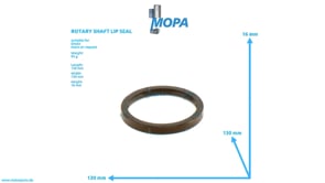 ROTARY SHAFT LIP SEAL - 12911862 suitable for Deutz engines