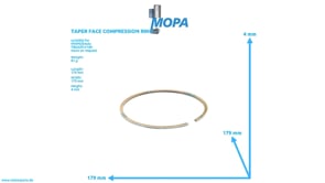 TAPER FACE COMPRESSION RING - 12136697 suitable for MWM & Deutz engines