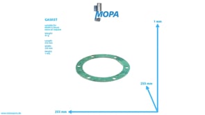 GASKET - 12185789 suitable for MWM & Deutz engines