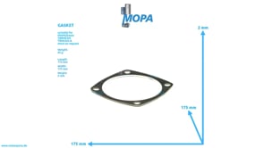 GASKET - 12430033 suitable for MWM & Deutz engines