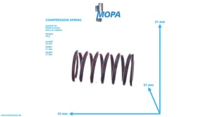 COMPRESSION SPRING - 01222038 suitable for MWM & Deutz engines