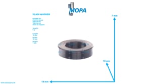 PLAIN WASHER - 12163187 suitable for MWM & Deutz engines