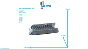 BIG END BEARING SET - 3640300360 suitable for Mercedes engines