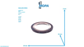 SEALING RING - 0000160119 suitable for MTU engines