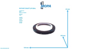 ROTARY SHAFT LIP SEAL - 0229977647 suitable for MTU engines