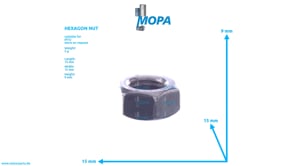 HEXAGON NUT - 200934008002 suitable for MTU engines