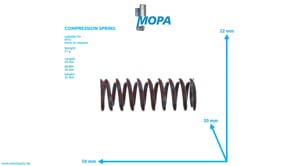 COMPRESSION SPRING - 5509931201 suitable for MTU engines