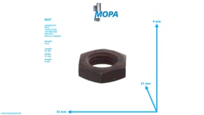 NUT - 000936020007 suitable for MTU engines