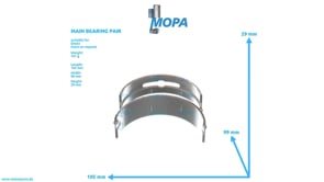 MAIN BEARING PAIR - 04180681 suitable for Deutz engines