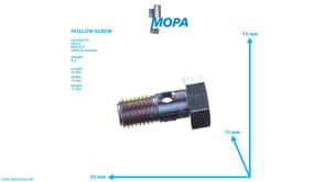 HOLLOW SCREW - 01180754 suitable for Deutz engines