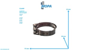 CLAMP - 51974450076 suitable for MAN D engines