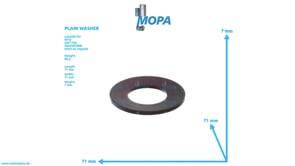 PLAIN WASHER - 002093071100 suitable for MTU engines