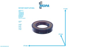 ROTARY SHAFT LIP SEAL - 0049979447 suitable for MTU engines