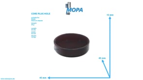 CORE HOLE PLUG - 01165837 suitable for Deutz engines