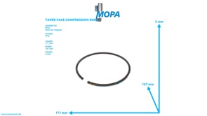 TAPER FACE COMPRESSION RING - 0120370819 suitable for MTU engines