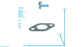 GASKET - 06562542203 suitable for MAN D engines