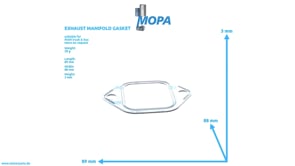 EXHAUST MANIFOLD GASKET - 51089010099 suitable for MAN D engines