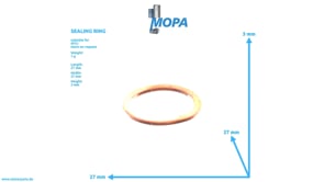 SEALING RING - 000000001072 suitable for MTU engines